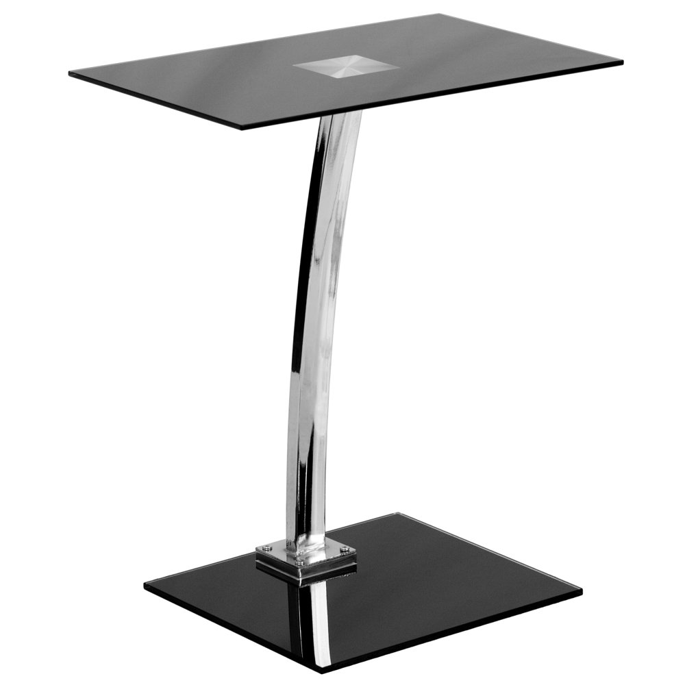 Flash Furniture Glass Laptop Computer Stand, Black
