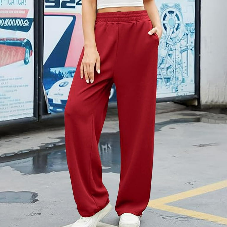 CaiJunJia Clearance No Boundaries Womens Sweatpants Wide Leg