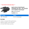 thumbnail image 2 of Ignition Starter Switch Bracket - Compatible with 1989 - 1991 Audi 200 2.2L 5-Cylinder Turbocharged 1990, 2 of 2