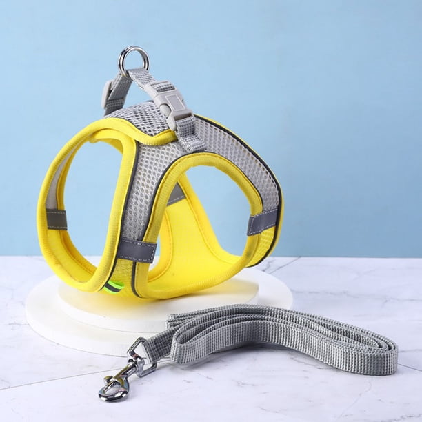 Juego de arnés y correa para perro Step In – Arnés de verano para perro con malla súper transpirable, arnés reflectante para mascotas sin tirones para caminar al aire libre, entrenamiento para perros pequeños y medianos, gatos ER