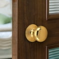 thumbnail image 4 of Design House Cambridge Interior Dummy Door Knob, Polished Brass, 4 of 13