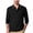 Black, variant on RYDCOT Men's Polo Shirts 3 Button Quick Dry Performance Long Sleeve Work Shirts Pique Jersey Golf Shirt White