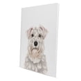 thumbnail image 2 of Wayfare Art Canvas Prints Poster, Animal 8 x 10 inch Wall Decor Canvas Artwork, White Miniature Schnauzer Dog, 2 of 7