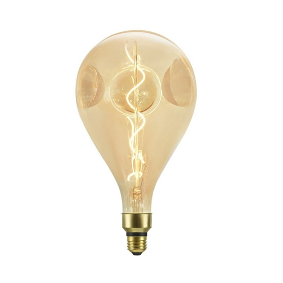 Aspen Creative 10008-11 A160 Vintage Edison Decorative LED Light Bulb, 4 Watt Medium (E26) Base, Amber