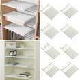 thumbnail image 4 of Wardrobe Layered Partition Nail-free Clapboard Cabinet Divider Rack Wardrobe Telescopic Bathroom Organ N4M8 Clapboard Telescopic R4W0, 4 of 9