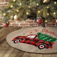 thumbnail image 1 of Burlap Christmas Truck Tree Skirt, Natural Jute Xmas Tree, 36 Inch,for Fall and Xmas Farmhouse Rustic Decorations., 1 of 5