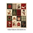 thumbnail image 2 of Ouuluon Soft Flannel Christmas Throw Blanket, Warm Cozy Holiday Blanket for Sofa Couch Bed, 2 of 6