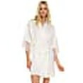 thumbnail image 3 of Flora Nikrooz Womens Sydney Charmeuse Wrap Robe Style-Q81255, 3 of 3