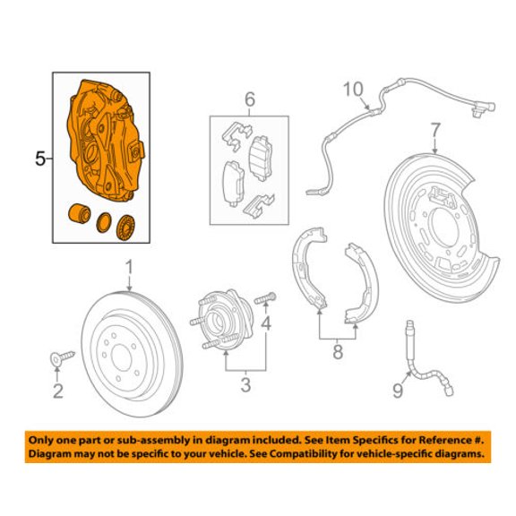 Cadillac GM OEM 16-17 CTS-Disc Brake Caliper 23309774