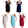 thumbnail image 3 of [BRAND CLEARANCE!]Breastfeeding Sleepwear Women Nursing Nightgown Nursing Sleep Nightshirt Delivery Hospital Gown Pregnancy Dress, 3 of 10