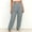 Gray women cargo pants with pockets a1, variant on Cagogo Women's Cargo High Waisted Pants with Pockets Casual Solid Tapered Long Pants Active Workout Lounge Travel Outdoor, Gray M
