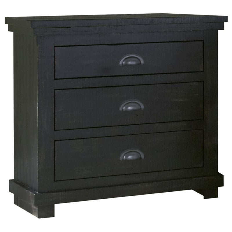 Progressive Furniture Willow Nightstand-Finish:Distressed Black ...