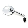 thumbnail image 1 of Daytona Motorcycle Mirror Left and Right Common 1 High Visibility Mirror ROUND Chrome Plated/Low M10 Positive Screw New Safety Standard Compliant Size 98791, 1 of 5