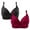 Wine, variant on skpabo 2Pc Women Push Up Bra Corset Bra Comfortable Non-Steel Ring Comfortable Adjustable Gathered Large Size Breathable Bra Underwear