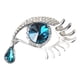 thumbnail image 1 of Broches Larga Eyelash Broche Pin Eye Broche Pin Tear of Angel Rhinestone Broche Pin para Damas Artesanía Ropa Ramo de flores Plata AweSitey AP004741-02, 1 of 7