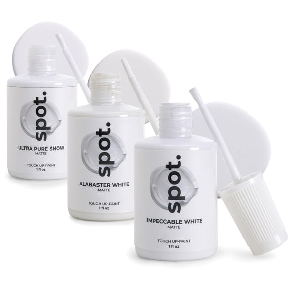 Touch-Up Paint | Matte Finish for Cabinets, Walls, Doors & Furniture | Multi-Tone White Repair Kit | Quick-Dry, Self-Priming, Low-