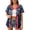Y1-Dark Blue, variant on MuXiKeJi Clothes Women's American Flag Button Down Shirt Patriotic USA Short Sleeve Shirts 4th of July Baseball Tee Top