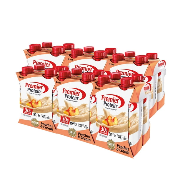 Premier Protein Shake, Flaver Peaches & Cream, 11 Oz24 Pack Walmart