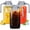 Gray, variant on JOGGEIL 3 Pack 64OZ Mason Jars with Lid, 2 Quart Glass Water Pitcher with Lid, Airtight Seal for Great for Iced Tea,Juice,Milk,Coffee,Sun Lemonade, Green