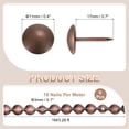 thumbnail image 2 of Uxcell 6 Pcs Tiras de Tachuelas para Tapicería para Sofá Cabecero Silla Manualidades DIY, 2 of 7