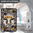 thumbnail image 5 of POLERO Sunflower Cow RV Door Window Shade Cover - Leopard Print Hook-and-Loop Fastening RV Blackout Window Cover, an-UV and Privacy Protection for Camper (17.3” x 26”), 5 of 7