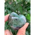 thumbnail image 5 of Rainbow Fluorite Gemstone Hearts, Polished Rainbow Fluorite Puffy Hearts, Rainbow Fluorite Palm Stone, Rainbow Fluorite Heart (5 Hearts）, 5 of 9
