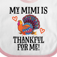 thumbnail image 4 of Inktastic Thanksgiving Mimi Thankful for Me Turkey Boys or Girls Baby Bib, 4 of 4