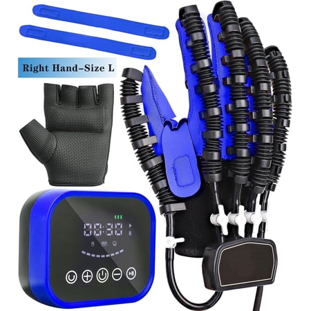 Rehabilitation Robot Gloves-5 Modes Hand Physical Therapy Rehabilitation Equipment for Finger Rehab Trainer(Right Hand-L)