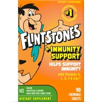 Flintstones Chewable Multivitamin   Immune Support, Vitamin C, Zinc for Kids, 90 Count