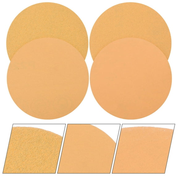 OUNONA 40pcs Round Sandpapers Sanding Discs Self-adhesive Sandpapers for Woodworking Metal