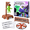 English, variant on Two-player word challenge with magnetic letters, spinner and scaffold game board; available in English or Spanish editions,English