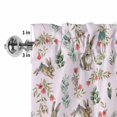 thumbnail image 4 of Pink Bunny Floral Easter Rod Pocket Curtain Valance, Elegant Pastoral Spring Floral Rabbits Farmhouse Window Valance for Living Room, Bedroom, Kitchen 54"W x 18"L, 4 of 9