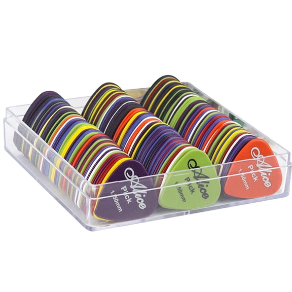 Dream Lifestyle Guitar Picks 50pcs Guitar Picks with All Thickness 0.58 0.71 0.81 0.96 1.20 1.50 Mm Guitar Pick Plectrums for Ukulele Acoustic Classical Electric Bass Guitar, Guitar Gift