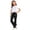 White, variant on Cethrio Girls Summer Outfit Sets Short Sleeve, Short Sleeve School 2 Piece Kids' Clothing Sets White Size 5-6 T