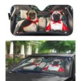thumbnail image 3 of Foldable Pug Design Car Sunshade For Dog Lovers, 3 of 6