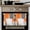 Orange Gray White, variant on Yellow Grey Kitchen Towels Set of 2, Water Absorbent Dish Towel, Modern Abstract Oil Painted Geometric Decorative Hand Towels - Quick Drying Cloth for Cooking Baking, 18x28 Inch
