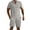 Grey, variant on Short Sets for Men Summer Casual Short Sleeve Quarter Zip Polo Shirt and Shorts 2 Piece Matching Set Tracksuit