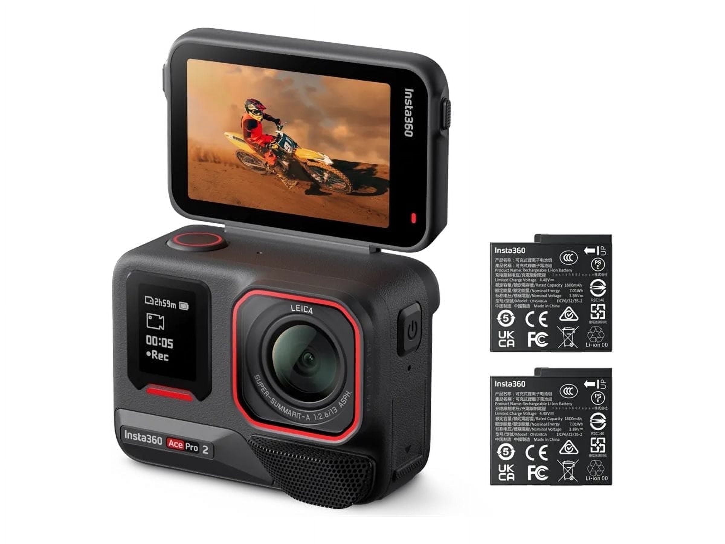 Insta360 Ace Pro 2 WaterProof Action Camera, AI-Powered, 8K30 , 1