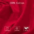 thumbnail image 6 of Unique Bargains Solid Solid Washable Woven 300 Thread Count Pillow Shams Body Pillow Red (Pillowcase Only, Pillow Insert Is Not Included), 6 of 8