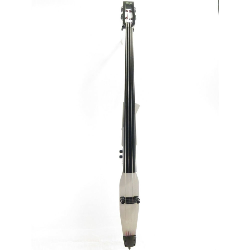 Stagg EDB3/4 WH White Electric Upright Double Bass with Gig Bag