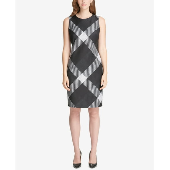 Tommy Hilfiger Womens Sleeveless Plaid Dress Size 6