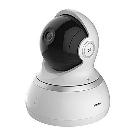 YI Dome Camera 1080p HD Indoor Pan/Tilt/Zoom Wireless IP Security Surveillance System with Night Vision Motion Tracking - Cloud Service Available (White)
