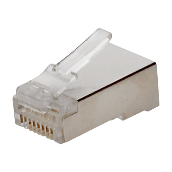 AddOn 100-Pack of Cat6 Shielded RJ-45 Male Non-Terminated Connectors