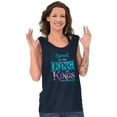 thumbnail image 4 of Saved King Jesus Christian Faith Tank Top Tee Shirt Women Brisco Brands S, 4 of 6