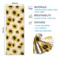thumbnail image 2 of White Sunflower Pattern Hot Yoga Mat Towel Non Slip for Hot Yoga - Quick-Drying Yoga Mat Cover with 4 Corner Pockets with Travel Bag - Hot Yoga Towel Non Slip Grip Moisture Wicking Sweat 70"x26", 2 of 6