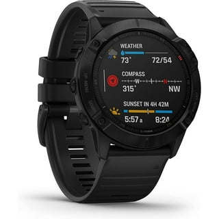  Garmin fenix 6 Sapphire, Premium Multisport GPS Watch, Features  Mapping, Music, Grade-Adjusted Pace Guidance and Pulse Ox Sensors, Carbon  Gray DLC with Black Band : Electronics