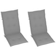thumbnail image 5 of vidaXL Garden Reclining Chairs 2 pcs with Cushions Solid Acacia Wood, 5 of 5
