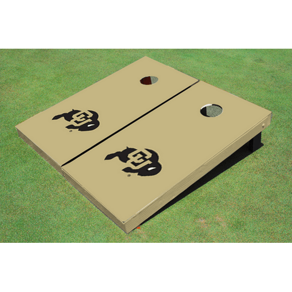University of Colorado Gold Matching Solid Cornhole Boards