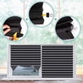 thumbnail image 6 of SEEYE Blackout Temporary Blinds Cordless Shades Fabric Pleated Fabric Shade Easy to Cut and Install, 36" W x 72" L - 6 Pack, Black, with 12 Clips, 6 of 7