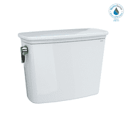 TOTO Drake Transitional 1.28 GPF Toilet Tank with WASHLET+ Auto Flush Compatibility, Cotton White - ST786EA#01